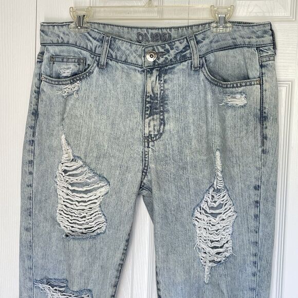 DL1961 Nolita Jeans Women Blue Denim Distressed Size 30 Boyfriend Slouchy Slim - Picture 6 of 16